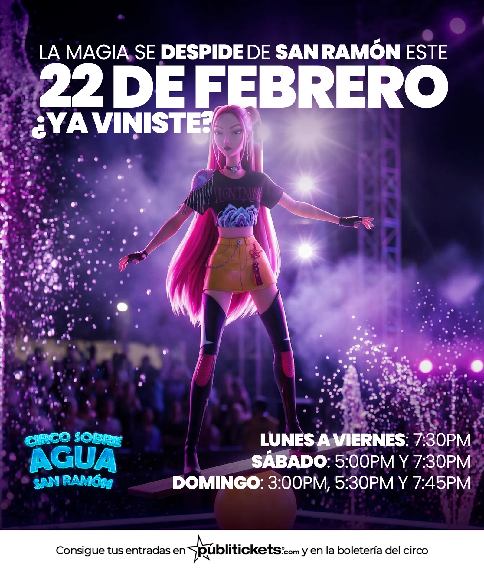 Pieza de despedida del Circo sobre Agua