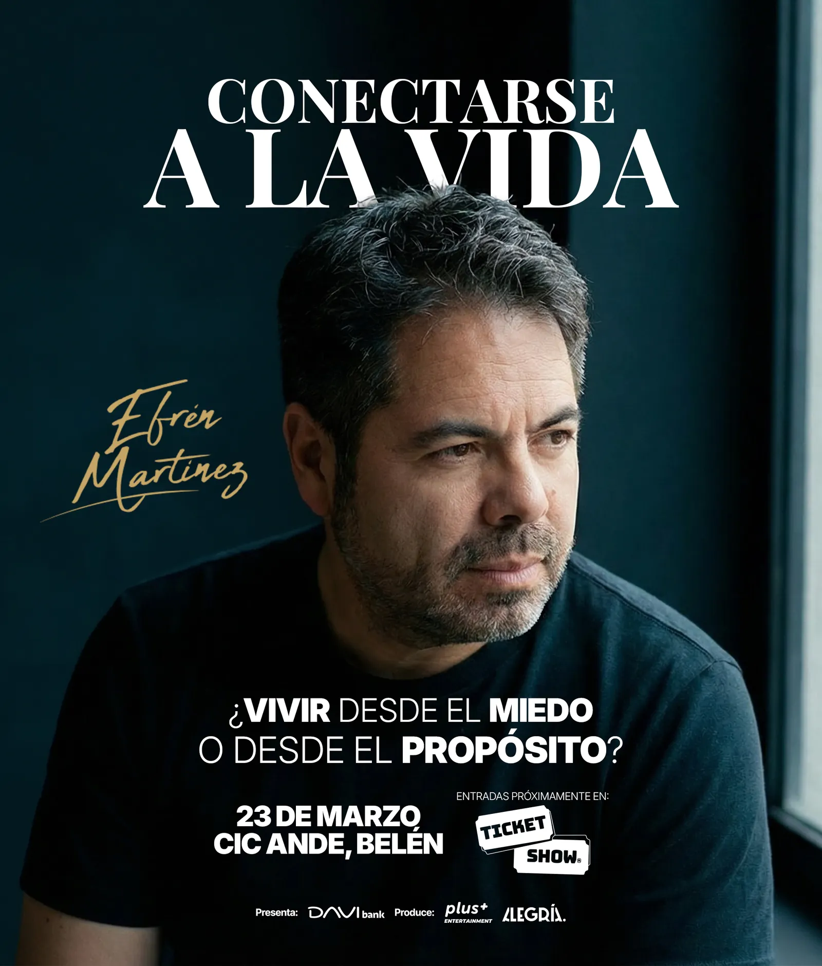 Pieza promocional de la conferencia Conectarse a la vida