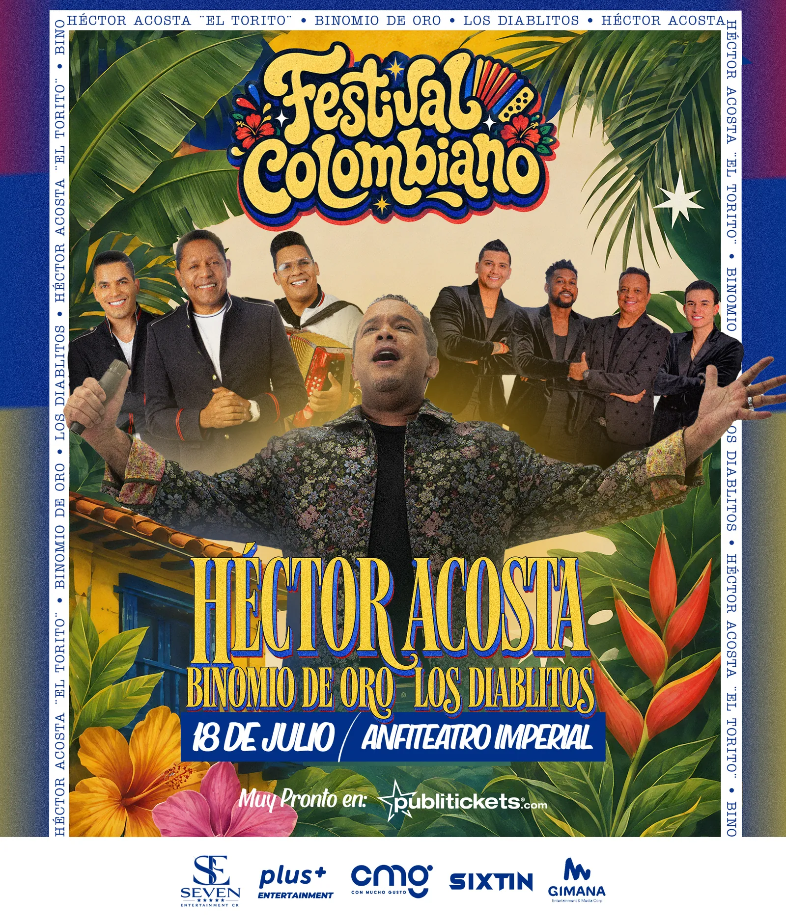 Diseño para Festival Colombiano