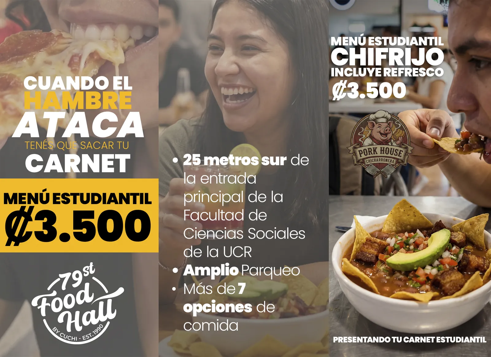 Diseño exterior de menú para restaurante
